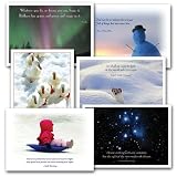 New Year Holiday Card Assortment - I, box of 12 cards & envelopes