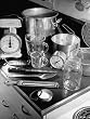 Equipment Needed For Canning of Produce Sitting on a Counter Photographic Poster Print by Nina Leen, 18x24