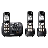 Panasonic KX-TG6583T DECT 6.0 PLUS Link-to-Cell Bluetooth Convergence Solution with 3 Handsets