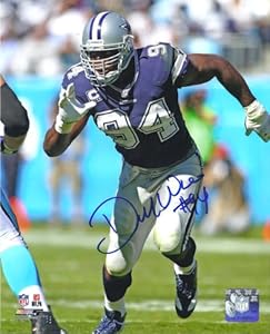 Demarcus Ware Autographed Dallas Cowboys Action 8x10 Photo
