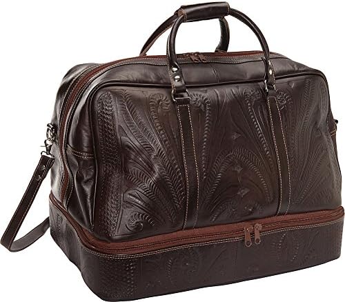 Ropin West 23" Leather Weekender (Brown)