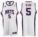 Jason Kidd New Jersey Nets #5 Swingman Adidas NBA Basketball Jersey (White)