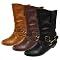 Women's Journee Collection Buckle Accent Mid-calf Boots