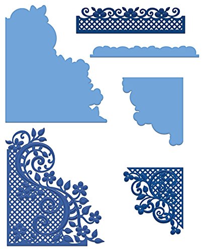 Heartfelt Creations 3D Flip Fold Album - Fleur Borders and Pockets dies