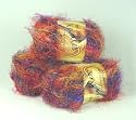 Glitter Rainbow Knitting Yarn 50gm 10balls/Pk - Blue/Purple/Orange