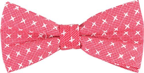 DHA 1 -The XX- Men's Bow Tie with Stitches-Red/White-One Size