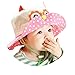 Gemini Fairy Spring Summer Sun Protection Hat Lovely Owl Crative Design Bucket Cap with Wide Brim for Baby (1-4 Year Old) (owl)