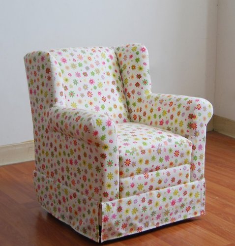Girls Wingback Kid's Chair in Ditzy Flower