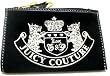 Juicy Couture Black Heritage Crest Key Chain Purse