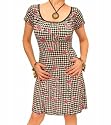 Blue Banana Black Pink Floral Gypsy Mini Dress