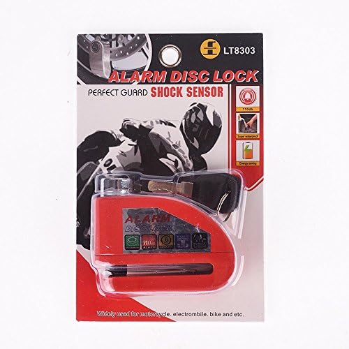 Bears Motorcycle security Disc Lock Anti Thief throttle Alarm chain lock