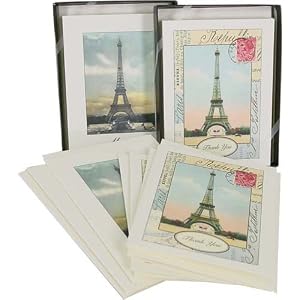 Eiffel Tower Paris Cavallini Boxed Cards and Envelopes