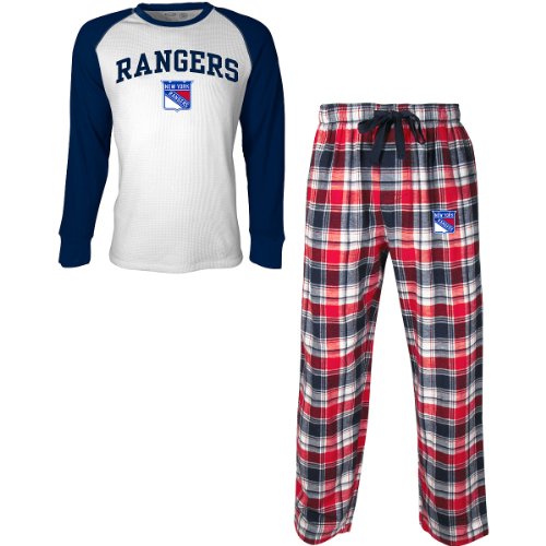 Concept Sports New York Rangers Legend Thermal Shirt And Flannel Pants Set Medium