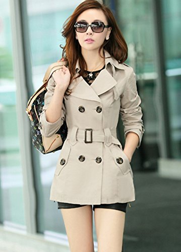 ウィンドブレーカー ロング ジャケット トレンチ コート ダブル カジュアル エレガント 長袖 大きいサイズ  OL 通勤 オフィス パーティー 2次会 結婚式 美脚 秋物 冬物 可愛いスカーフ付き m212