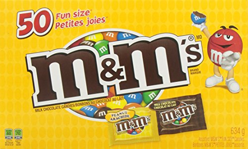 M&M's 50 Count Mixed Halloween Fun Size Chocolate Pack, 634gm