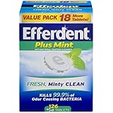 Efferdent Plus Mint Anti-Bacterial Denture Cleanser Tablets, 126 Count