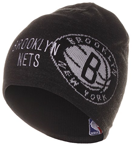 Brooklyn Nets Adidas NBA Basic Logo Cuffed Knit Hat - Black
