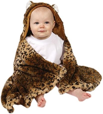 Cheetah Faux Fur Hood Wrap Blanket by Pickles Journey