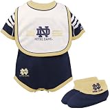 adidas Notre Dame Fighting Irish Navy Blue Infant 3 Piece Creeper Set