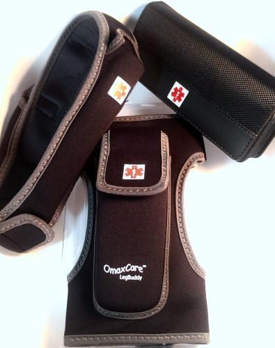 Epipen Auto Injectors Carriers Value Pack with One Leather Case, One Insulated Fire Retardant Waist Sling and One X-s Legbuddy