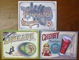 Set of 3 Old Fashioned / Vintage Magnets