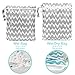 Bumkins Wet Dry Bag, Gray Chevron