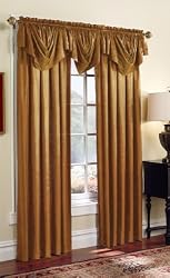Royale Taffeta Valance in Rich Colors - Gold