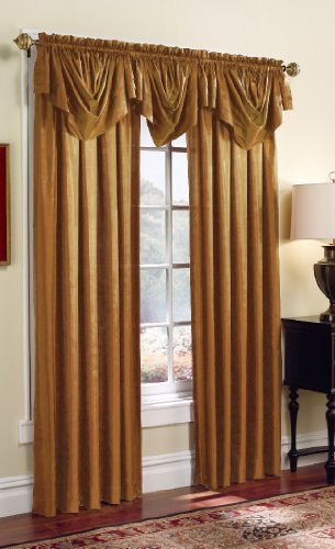 Royale Taffeta Valance in Rich Colors - Gold