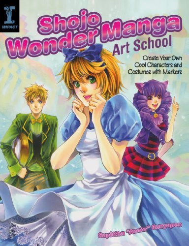 Shojo Wonder Manga Art School Create Your Own Cool Characters and Costumes with Markers by Bunyapen, Supittha [IMPACT,2011] (Paperback)