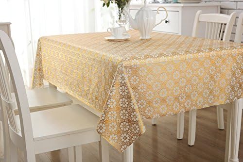 pvc plastic tablecloths/Disposable square table cloth/ European-style table-cloth/Water and oil proof heat-resistant tablecloth-A 90x137cm(35x54inch)