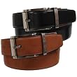 Geoffrey Beene Mens Genuine Leather Reversible Belt