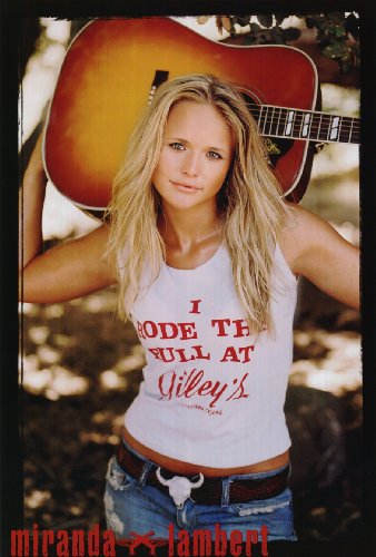 Miranda Lambert (Holding Guitar) Music Poster Print - 24" X 36"