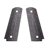 1911 Thumb Groove Black/Pewter Wood Laminate Grips (19928)