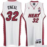 Adidas Miami Heat #32 Shaquille O'Neal White Puerto Rico Swingman Basketball Jersey