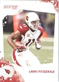 Larry Fitzgerald - Arizona Cardinals - 2010 Score Football Card - NFL Trading Card in Screwdown Case
