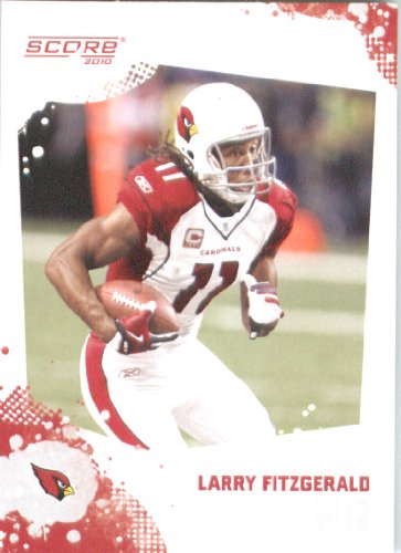 Larry Fitzgerald - Arizona Cardinals - 2010 Score Football Card - NFL Trading Card in Screwdown Case