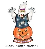 20" Lighted NFL St. Louis Rams "Happy Halloween" Yard Decoration