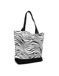 Beauty: Cs 520 Z Zebra Tote Bag Black White SWT9 - Potra