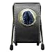 Afghan Hound Black Pen Holder Desk Clock