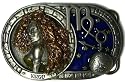 VIRGO THE VIRGIN, ZODIAC HOROSCOPE SIGN BELT BUCKLE + display stand