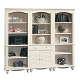 Set of 3 Bookcase Library Wall - Antique White