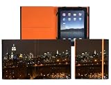 iPad Hülle / Case (für iPad und iPad 2): New York Skyline, handgefertigt in Brooklyn, NY mit patentierter Standfunktion