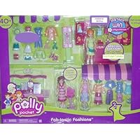 Polly Pocket Fab-tastic Fashions Special Edition : Polly, Lea, Herstle and lots of stylin fashions (3 friends, 2 accessory carts
