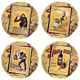 Set of Four Vintage Posters Occasion Coasters- Style VAJ07