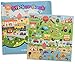 Sticker Farm Happy Day Series Reusable Puffy Sticker Book for Collecting and Trading, Boys and Girls Large Starter Activity Album with 75+ Puffy Stickers