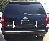 Chevy Tahoe / Suburban Chrome Rear Bumper Trim Molding 07-12