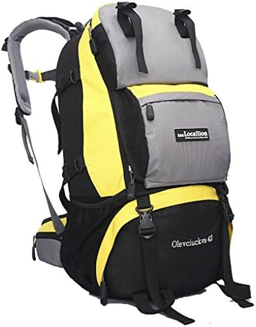 Donyan Outdoor Waterproof Mountain Hiking Backpack Large Volume 11.8*9.8*19.7" Yellow