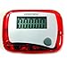 DDU(TM) 1 Pcs Red Clip Weight Calorie Loss Walk Running Mini LCD Screen Step Counter Pedometer