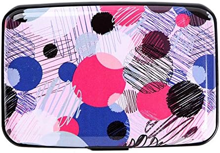 Aluminum RFID Blocking Wallet Identity Protection Travel Credit Card Case Graffiti