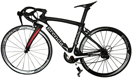 GRENDA F8 Full Carbon Road Bike T700 11 Speed Ultralight Cycling Completed Bike,Black&amp;Red,46